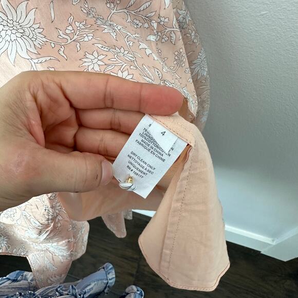 Ulla Johnson Open Back Floral Midi Dress Wilda Pink - Picture 10 of 11